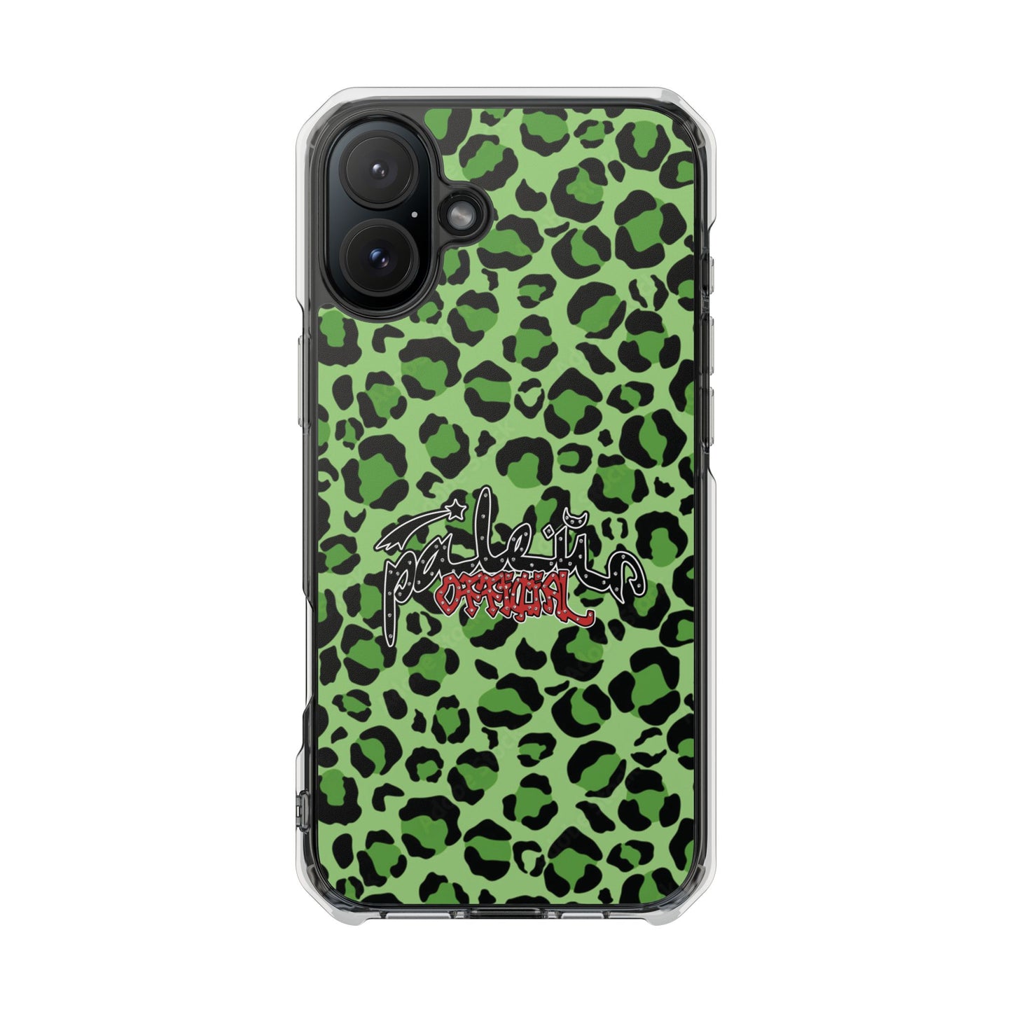 PÂLEUR OFFICIAL GREEN LEOPARD IPHONE CASE
