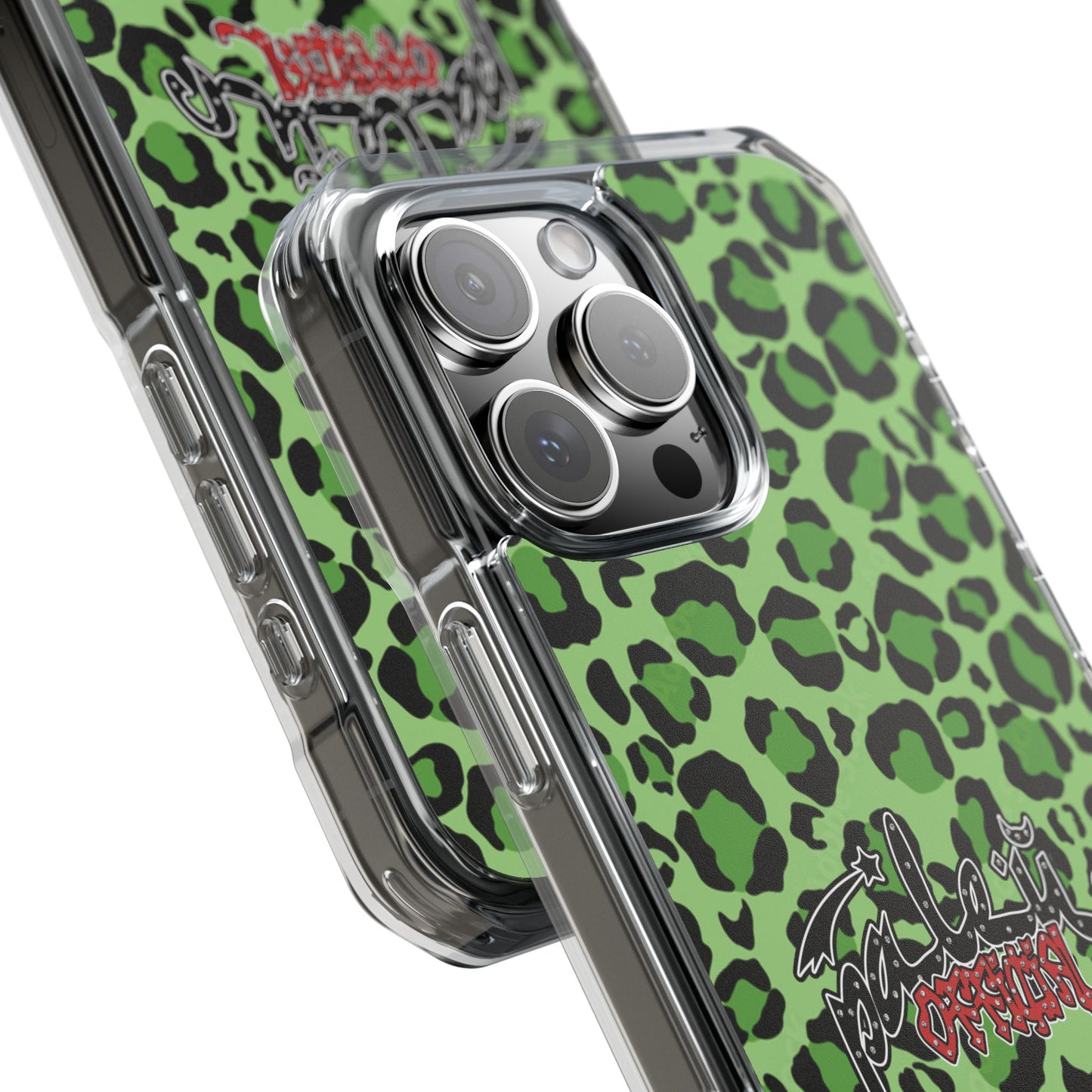 PÂLEUR OFFICIAL GREEN LEOPARD IPHONE CASE