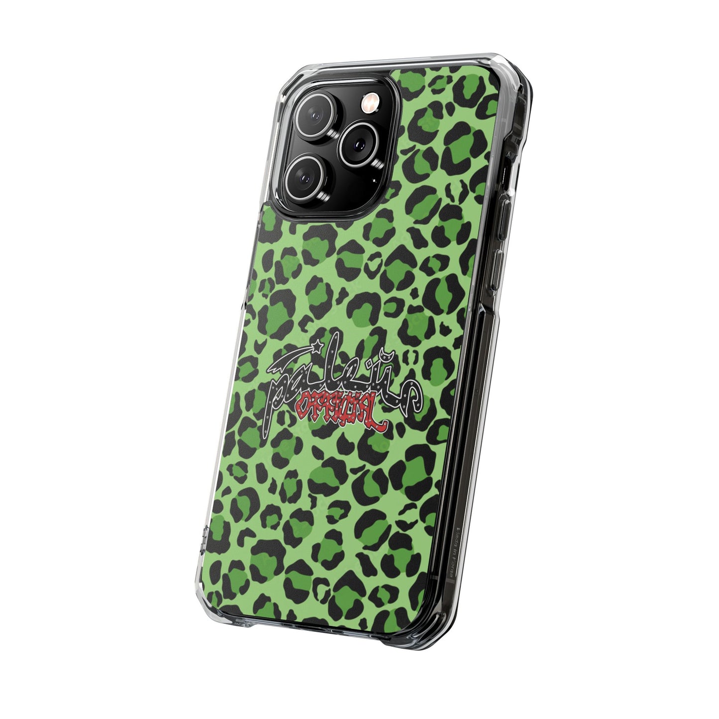 PÂLEUR OFFICIAL GREEN LEOPARD IPHONE CASE