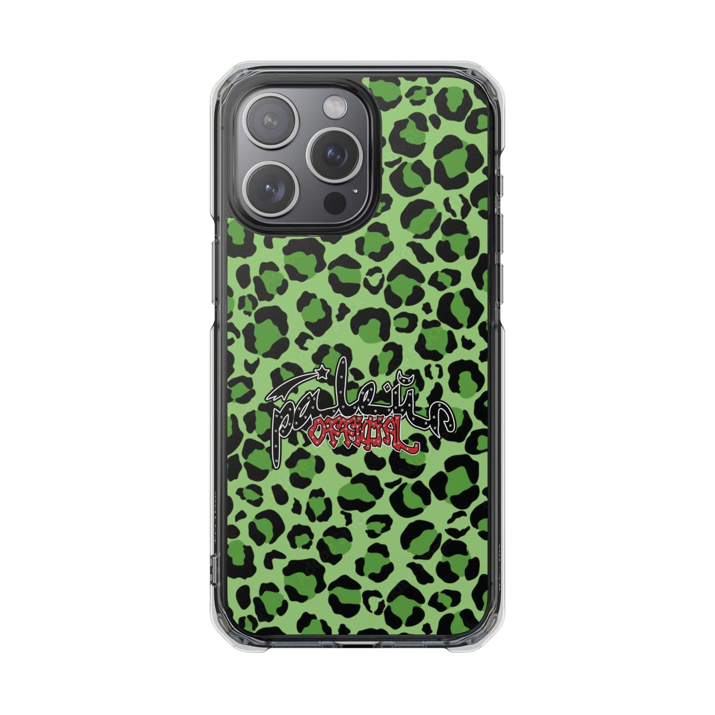 PÂLEUR OFFICIAL GREEN LEOPARD IPHONE CASE
