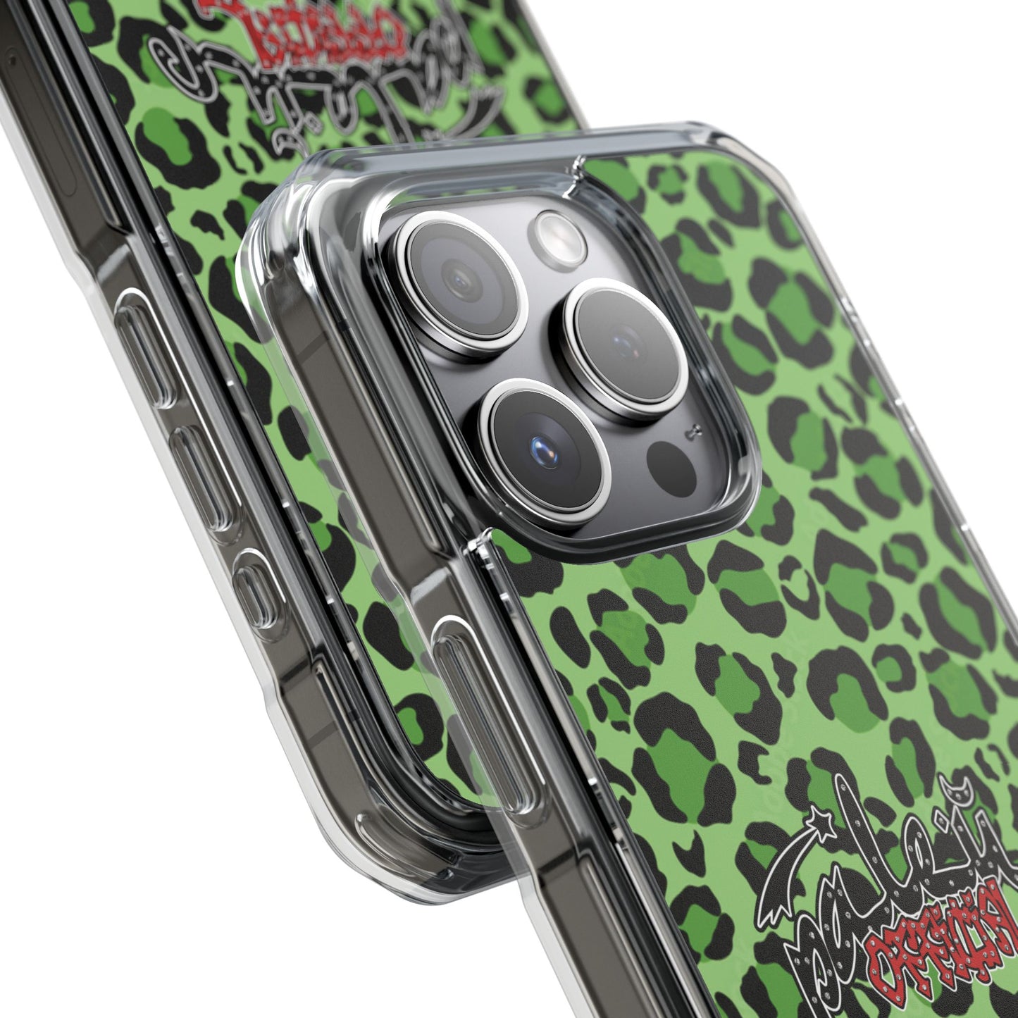 PÂLEUR OFFICIAL GREEN LEOPARD IPHONE CASE