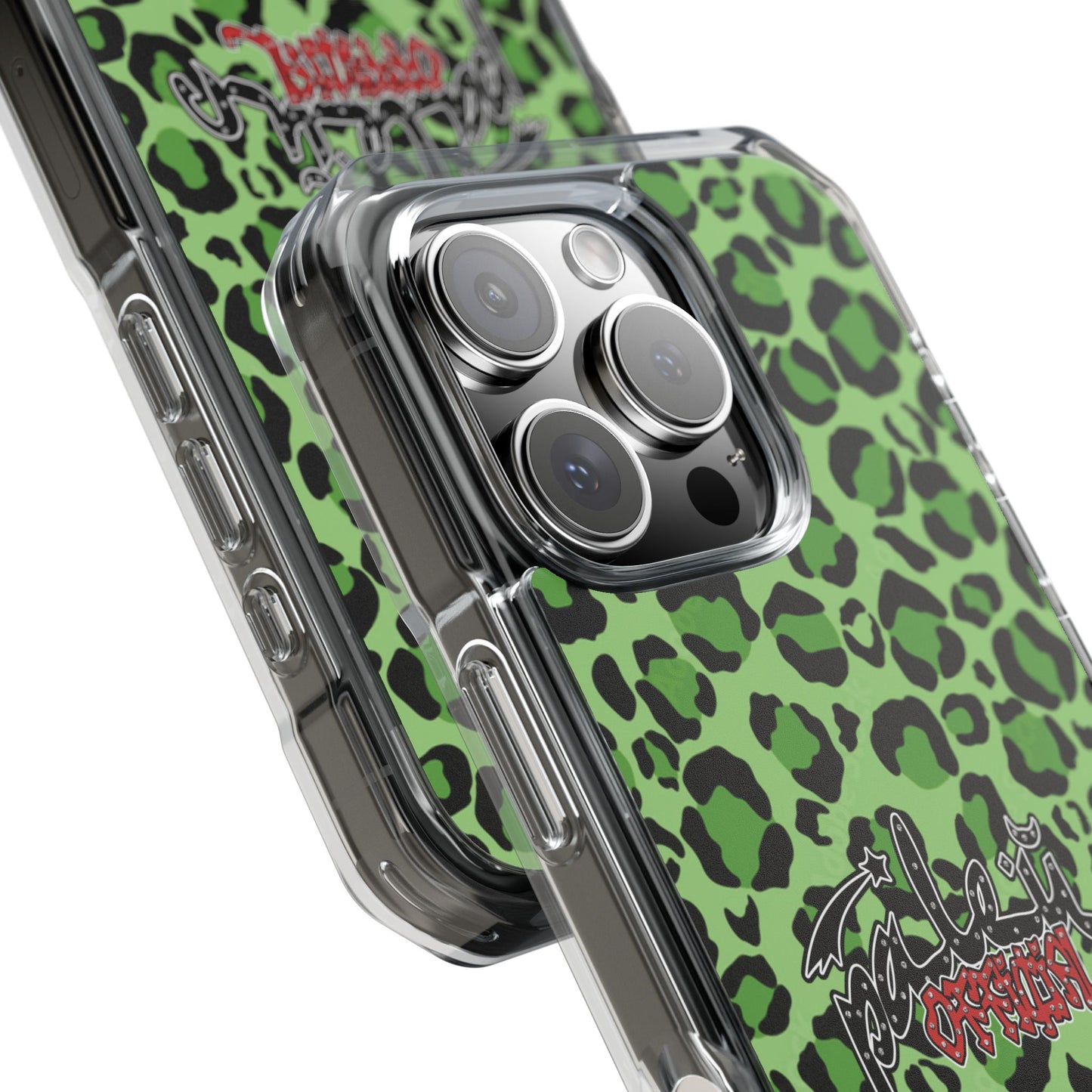 PÂLEUR OFFICIAL GREEN LEOPARD IPHONE CASE