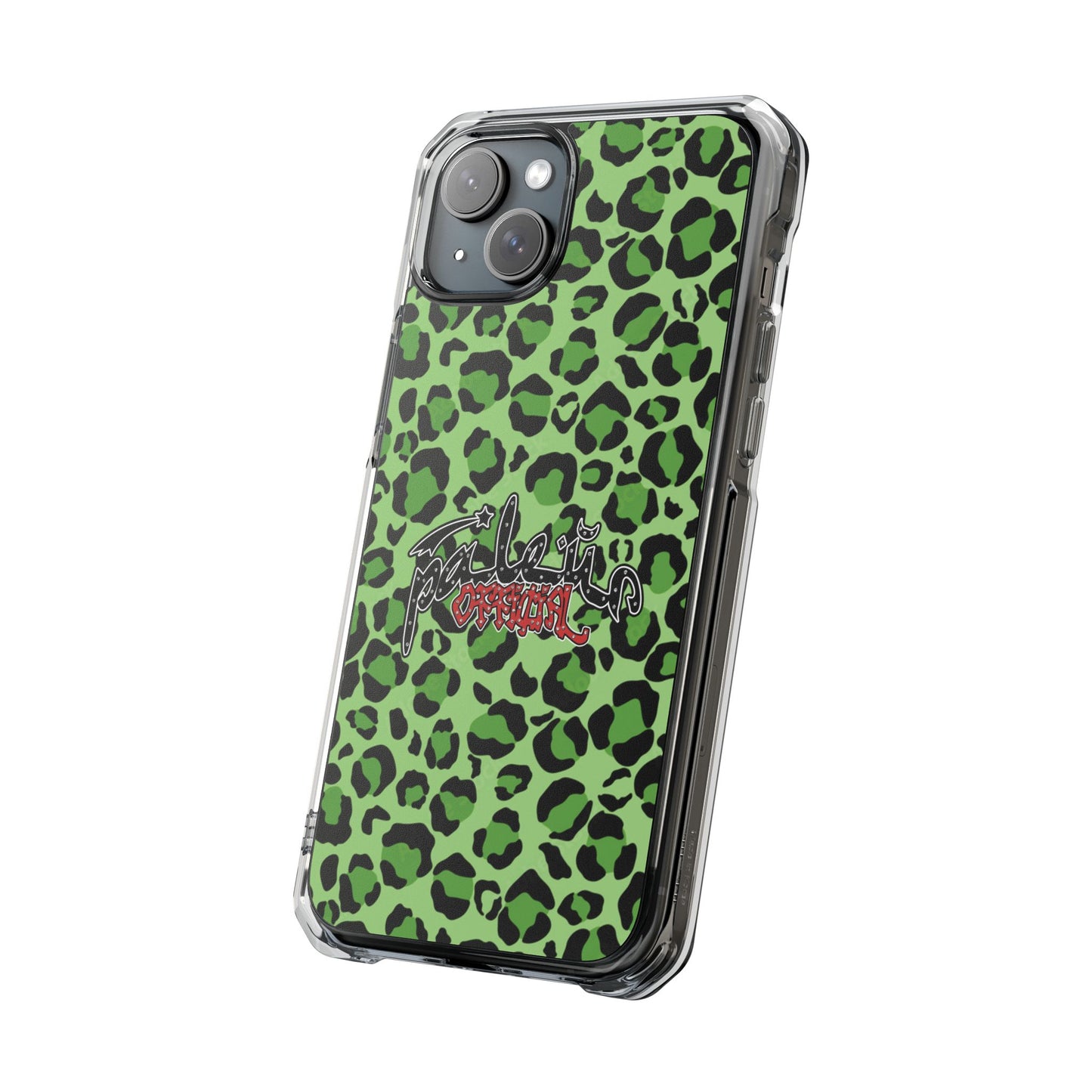 PÂLEUR OFFICIAL GREEN LEOPARD IPHONE CASE