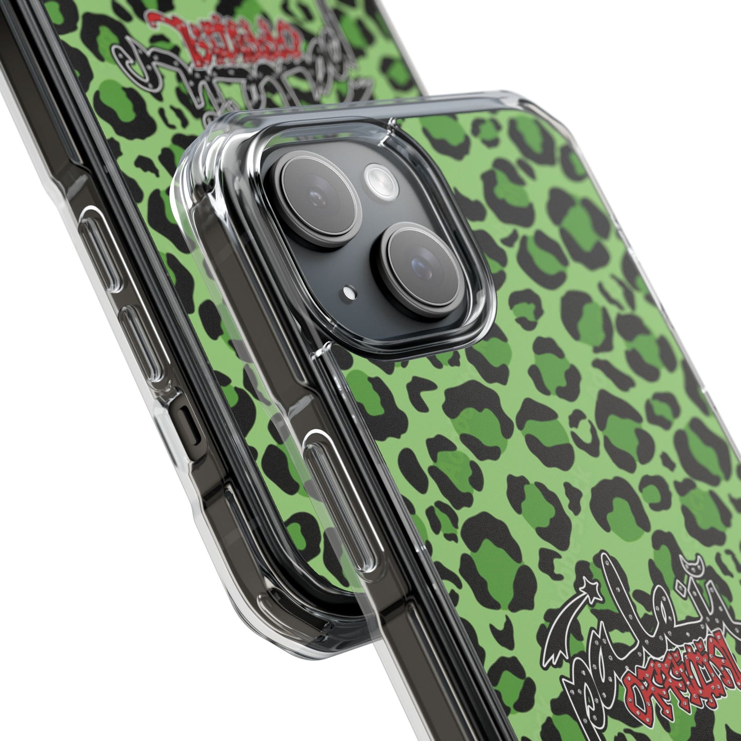 PÂLEUR OFFICIAL GREEN LEOPARD IPHONE CASE