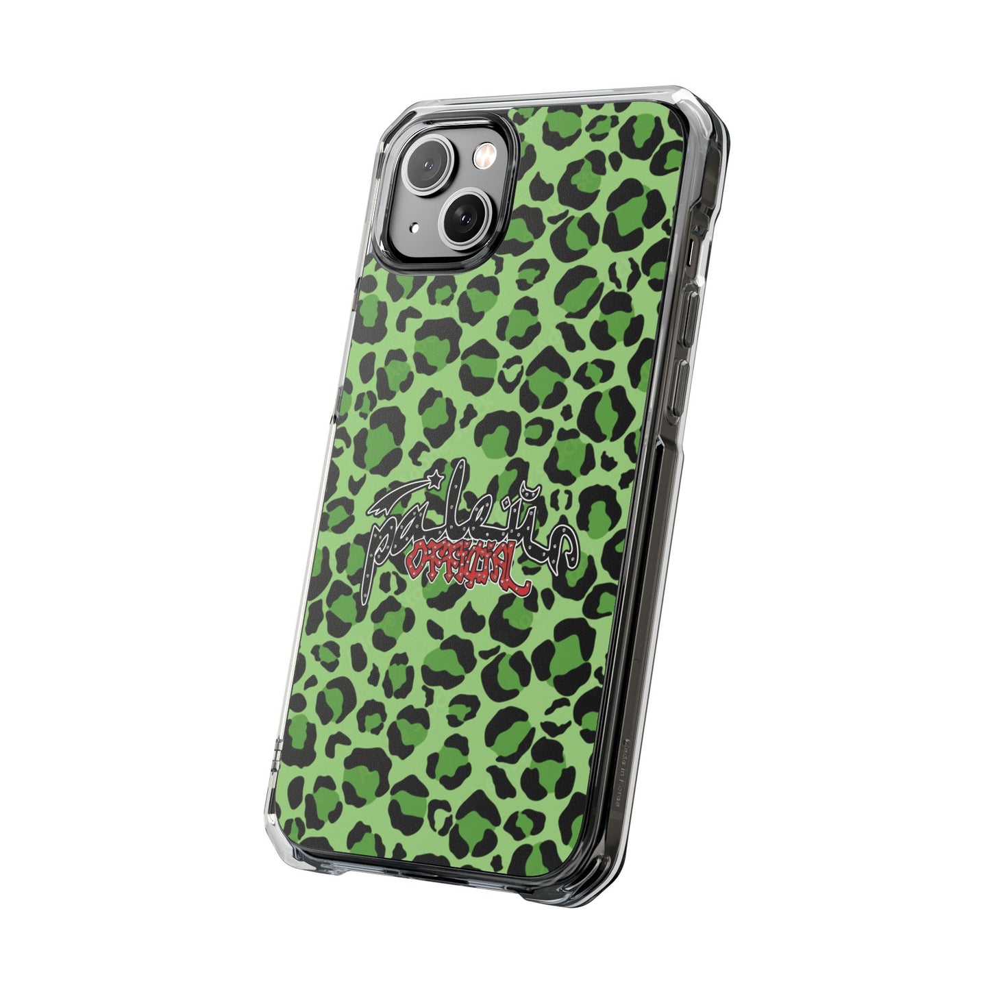 PÂLEUR OFFICIAL GREEN LEOPARD IPHONE CASE