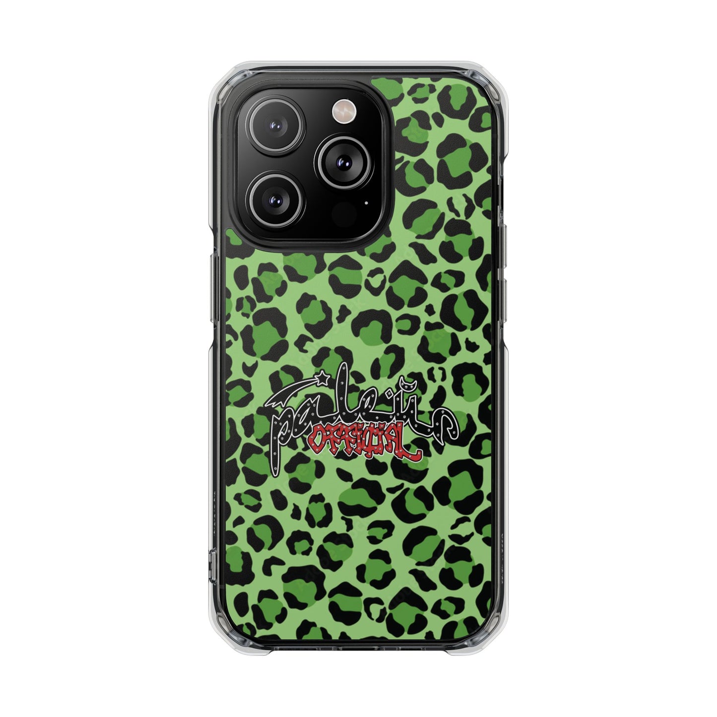 PÂLEUR OFFICIAL GREEN LEOPARD IPHONE CASE