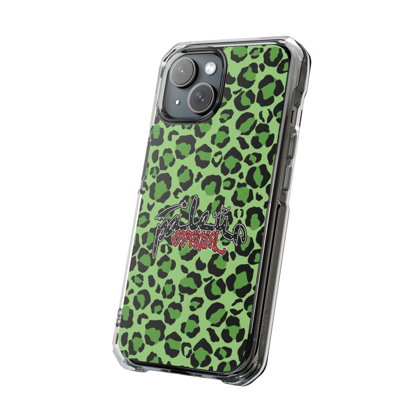 PÂLEUR OFFICIAL GREEN LEOPARD IPHONE CASE