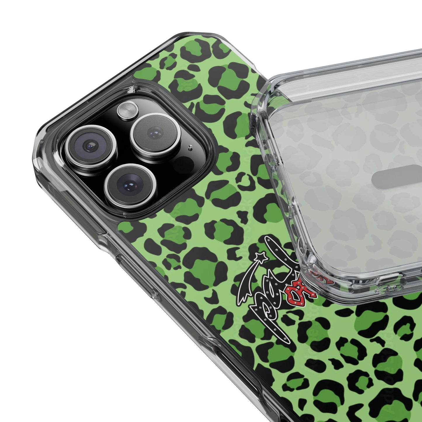 PÂLEUR OFFICIAL GREEN LEOPARD IPHONE CASE