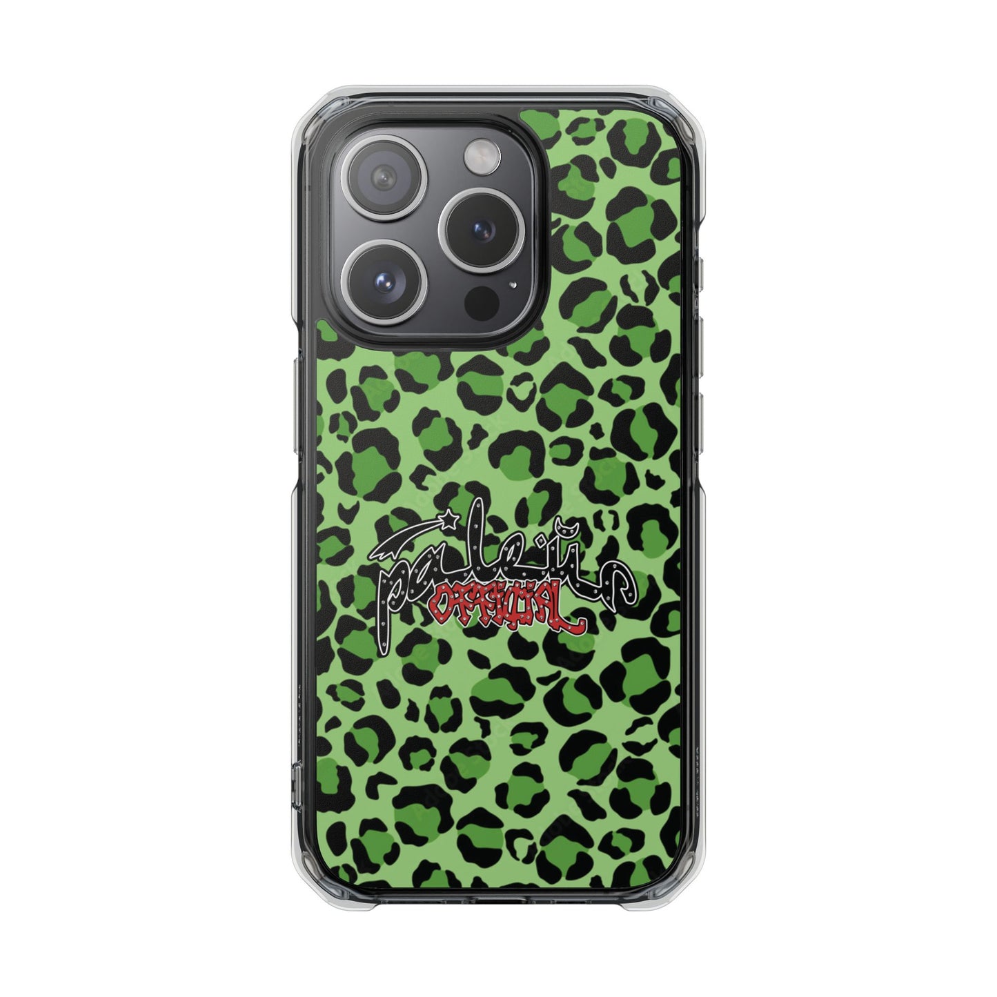 PÂLEUR OFFICIAL GREEN LEOPARD IPHONE CASE