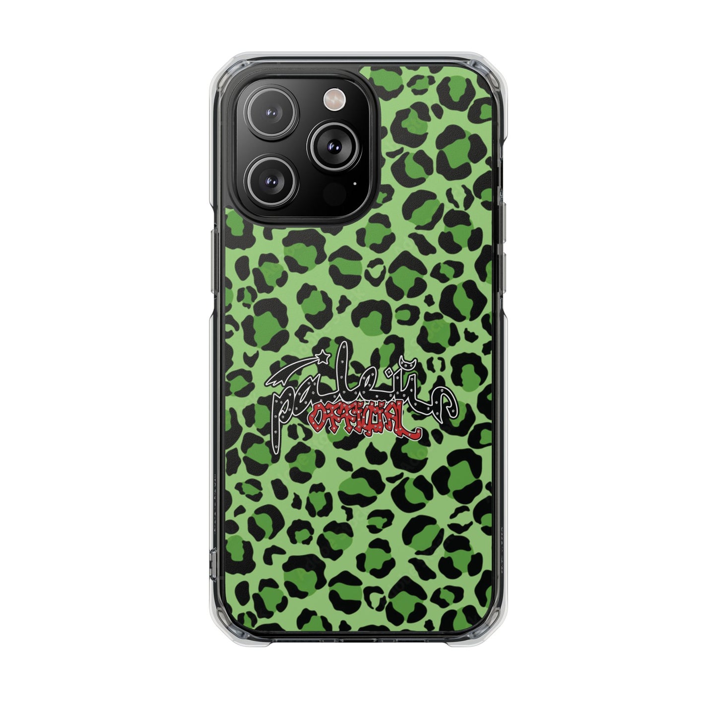 PÂLEUR OFFICIAL GREEN LEOPARD IPHONE CASE