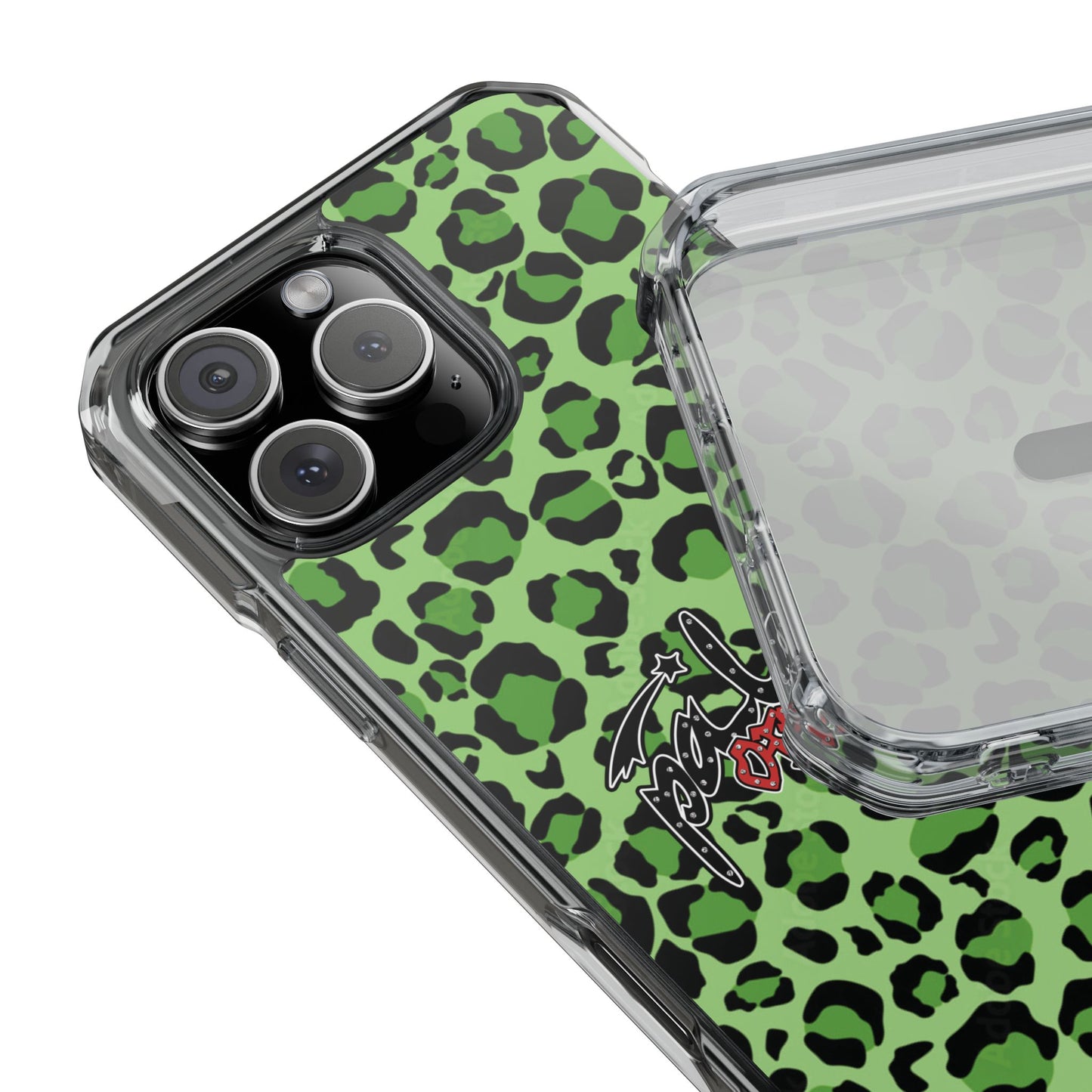 PÂLEUR OFFICIAL GREEN LEOPARD IPHONE CASE