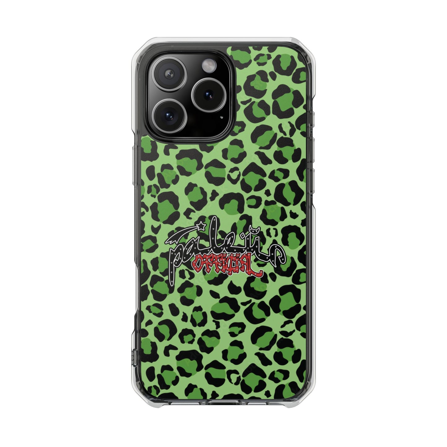 PÂLEUR OFFICIAL GREEN LEOPARD IPHONE CASE