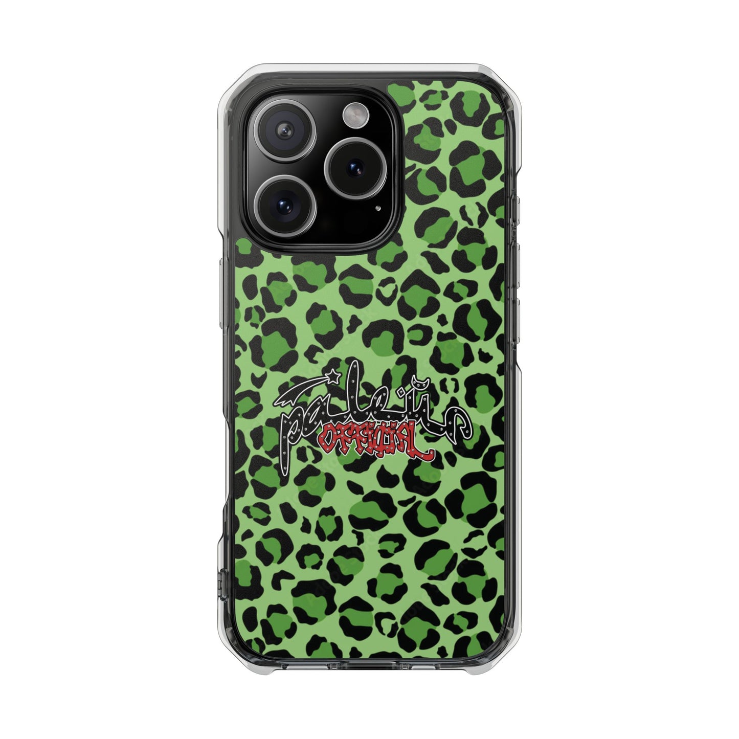 PÂLEUR OFFICIAL GREEN LEOPARD IPHONE CASE