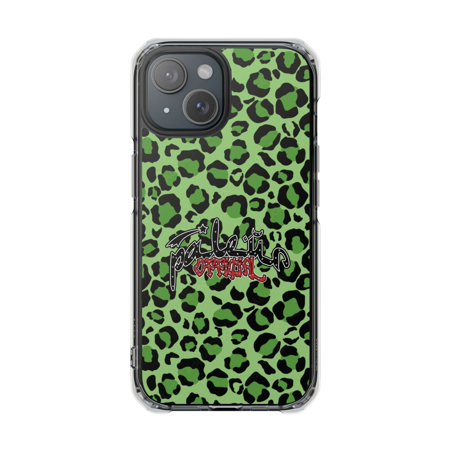 PÂLEUR OFFICIAL GREEN LEOPARD IPHONE CASE