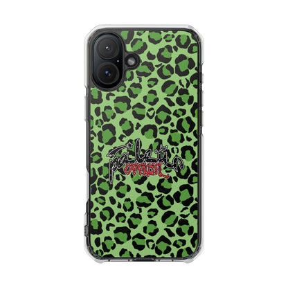 PÂLEUR OFFICIAL GREEN LEOPARD IPHONE CASE