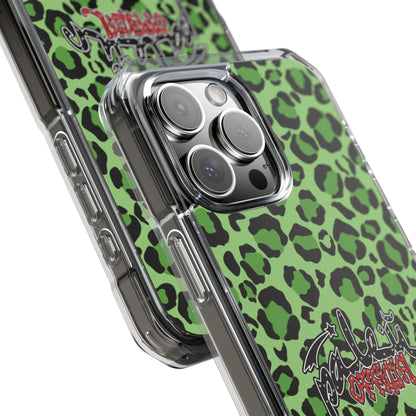 PÂLEUR OFFICIAL GREEN LEOPARD IPHONE CASE