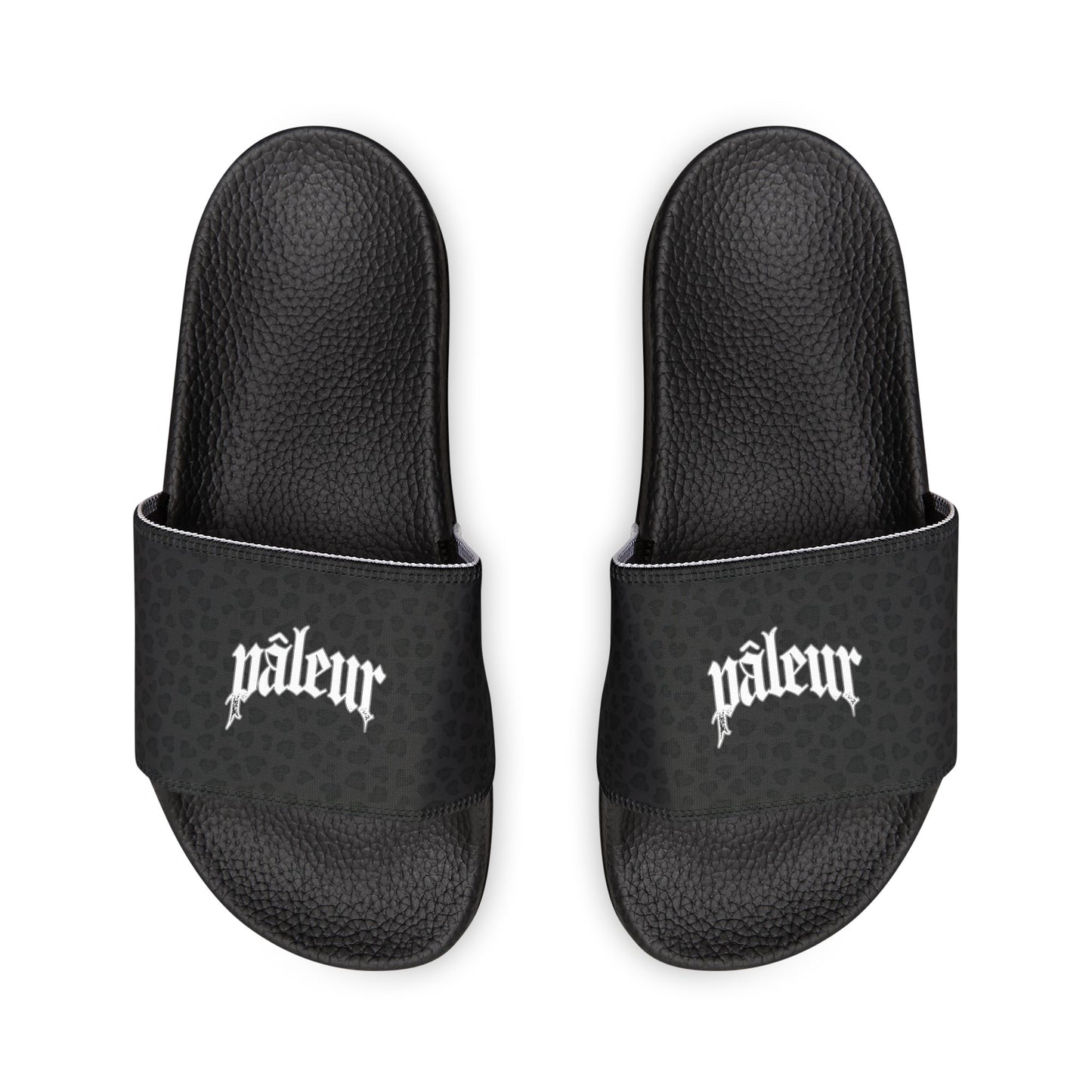 PÂLEUR OFFICIAL SUMMER SLIDES - BLACK PANTHER - REMOVEABLE STRAP