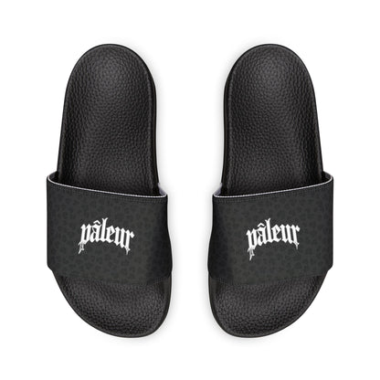 PÂLEUR OFFICIAL SUMMER SLIDES - BLACK PANTHER - REMOVEABLE STRAP