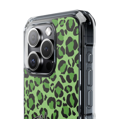 PÂLEUR OFFICIAL GREEN LEOPARD IPHONE CASE