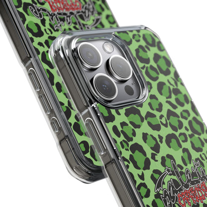 PÂLEUR OFFICIAL GREEN LEOPARD IPHONE CASE