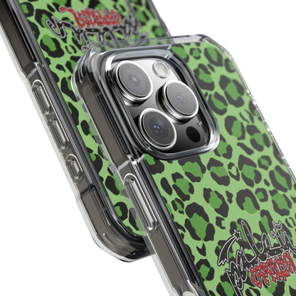 PÂLEUR OFFICIAL GREEN LEOPARD IPHONE CASE