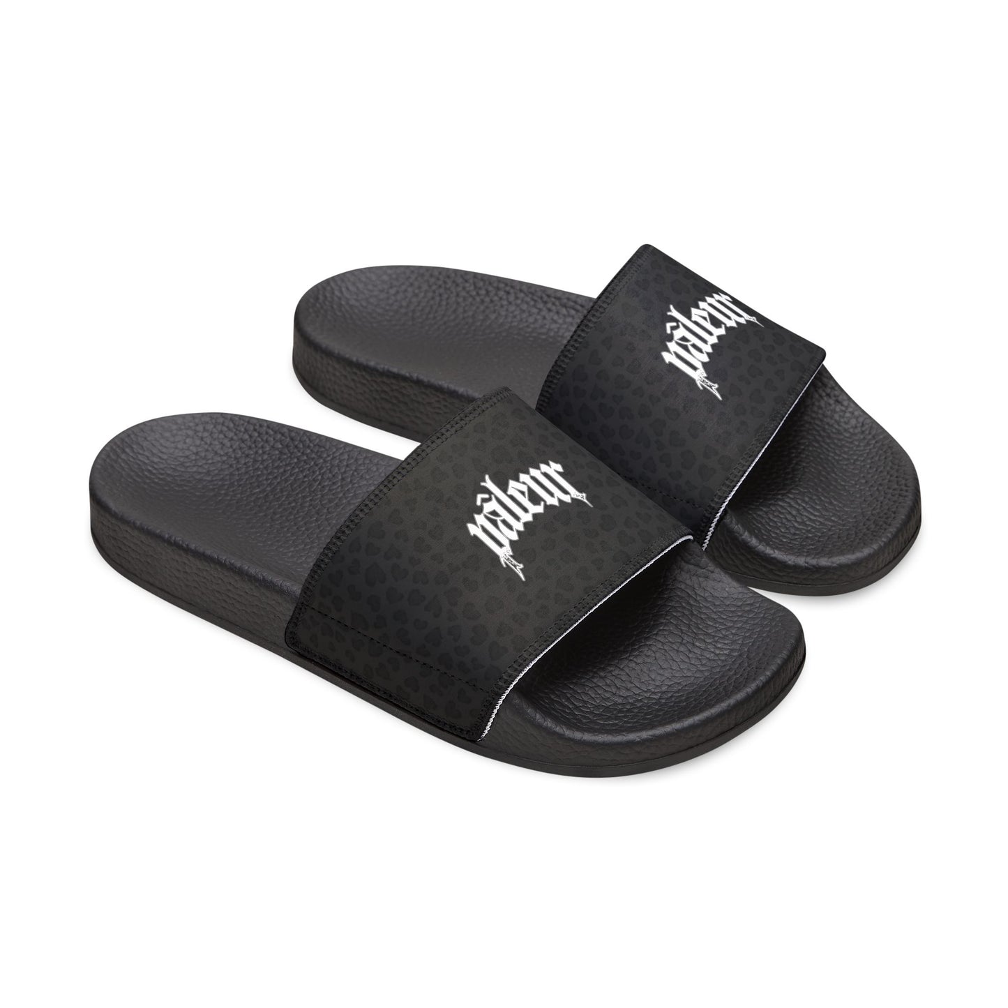 PÂLEUR OFFICIAL SUMMER SLIDES - BLACK PANTHER - REMOVEABLE STRAP