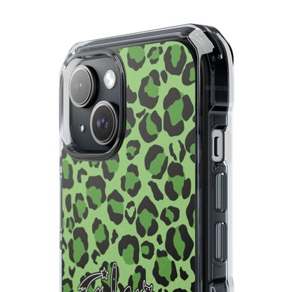 PÂLEUR OFFICIAL GREEN LEOPARD IPHONE CASE