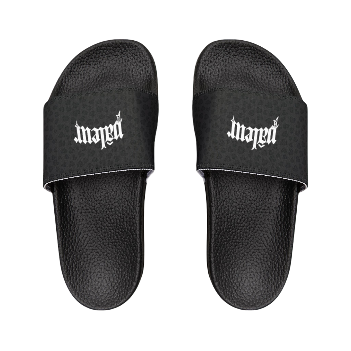 PÂLEUR OFFICIAL SUMMER SLIDES - BLACK PANTHER - REMOVEABLE STRAP