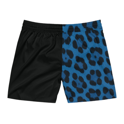 PÂLEUR OFFICIAL SUMMER SHORTS - TWO-TONE BLUE LEOPARD