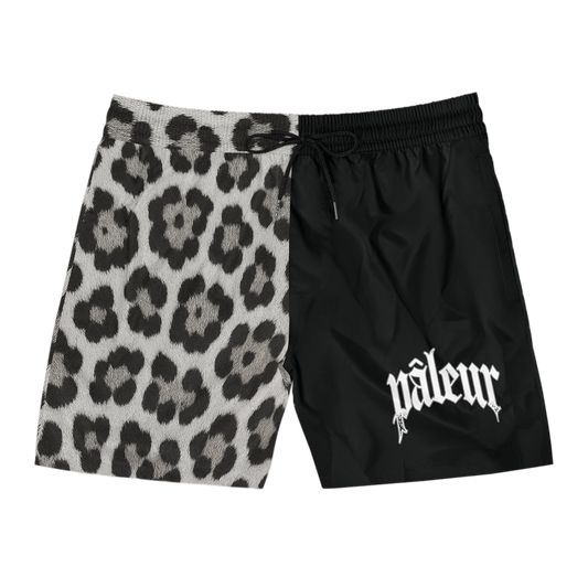 PÂLEUR OFFICIAL SUMMER SHORTS - TWO-TONE SNOW LEOPARD