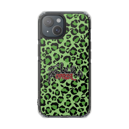 PÂLEUR OFFICIAL GREEN LEOPARD IPHONE CASE