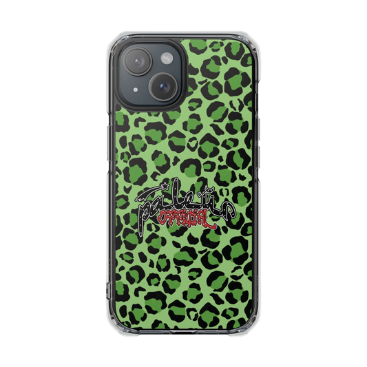 PÂLEUR OFFICIAL GREEN LEOPARD IPHONE CASE